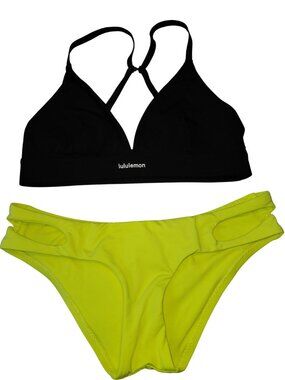 Lululemon Athletica License to Train Triangle Bra Size 4 & Becca Bikini Bottoms